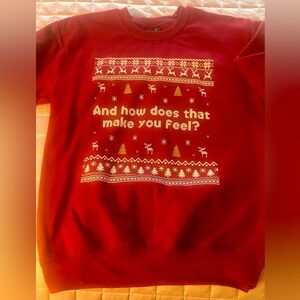 Antique Red Festive Therapist Sweater- Unisex Small